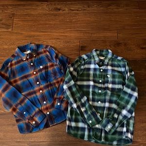 Boys *LIKE NEW* Abercrombie Flannel shirts-size 9/10